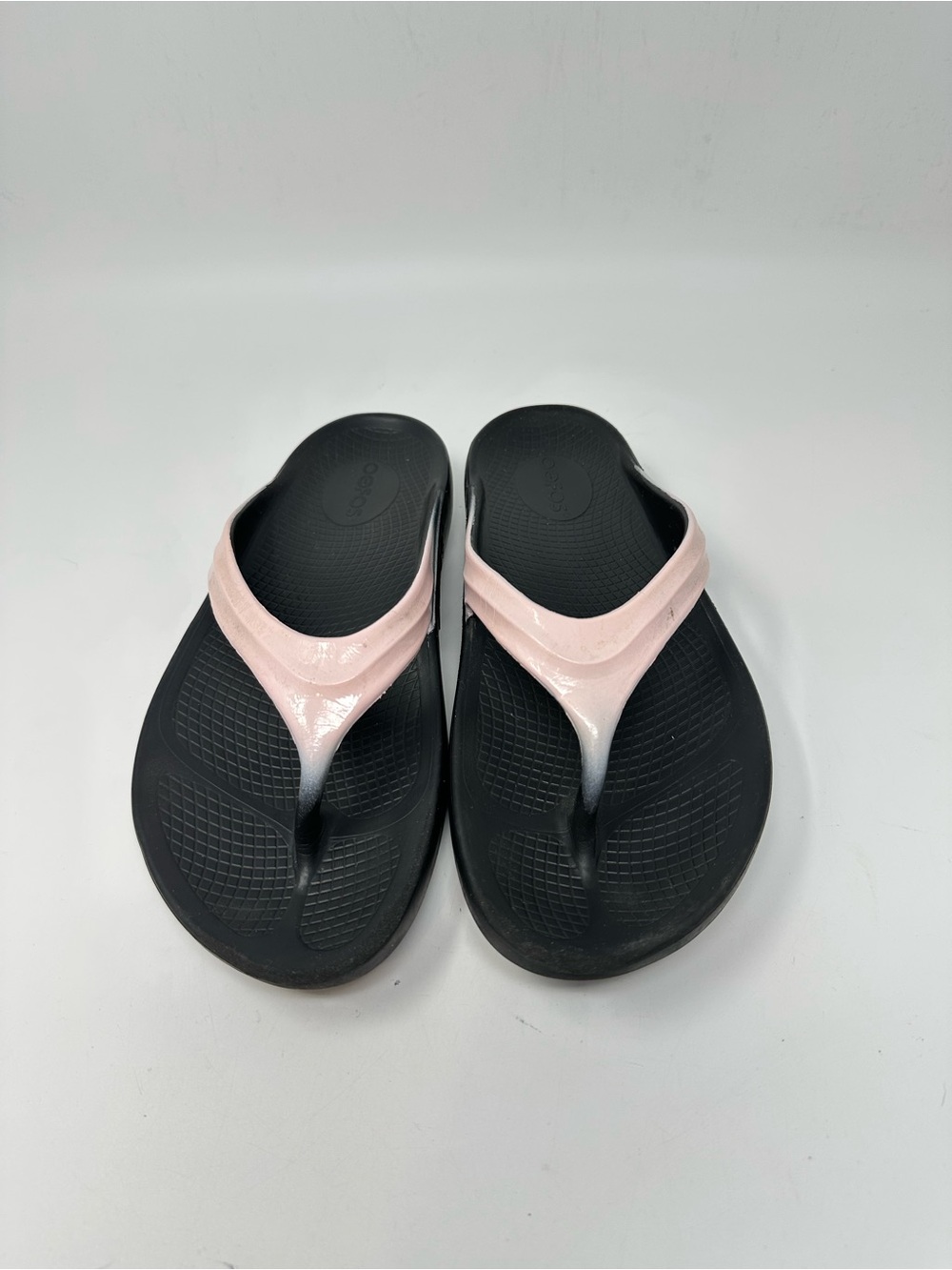 Oofos Oolala Luxe Women's 9 Recovery Comfort Light Pink Thong Sandals Water - Picture 7 of 11